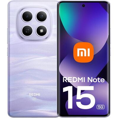 Xiaomi Redmi Note 15 (128 GB, Mist Purple, 6.67", Hybrid Dual SIM, 5G), Smartphone, Violett Xiaomi Redmi Note 15 (128 GB, Mist Purple, 6.67", Hybrid Dual SIM, 5G), Smartphone, Violett