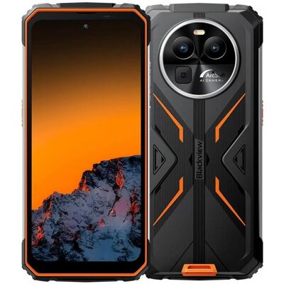 Blackview BV8100 (Dual Sim - 6.5"-Display - 256 GB, 8 GB RAM - NFC) Orange (256 GB, Orange, 6.50", Dual SIM), Smartphone, Orange Blackview BV8100 (Dual Sim - 6.5"-Display - 256 GB, 8 GB RAM - NFC) Orange (256 GB, Orange, 6.50", Dual SIM), Smartphone, Orange