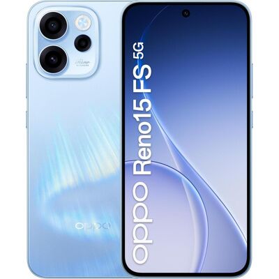 Oppo Reno 15 FS (512 GB, Aurora Blue, 6.57", Dual SIM, 5G), Smartphone, Blau Oppo Reno 15 FS (512 GB, Aurora Blue, 6.57", Dual SIM, 5G), Smartphone, Blau