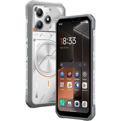 Blackview Fort 100 (NFC - 6.56" - 128 Go, 6 Go RAM) (128 GB, Lunar White, 6.56", 4G), Smartphone, Weiss Blackview Fort 100 (NFC - 6.56" - 128 Go, 6 Go RAM) (128 GB, Lunar White, 6.56", 4G), Smartphone, Weiss