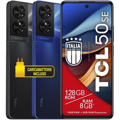 TCL 50 SE 4Gb 128Gb 6,78" Dual (128 GB, Midnight Blue, 6.78", Dual SIM, 4G), Smartphone, Blau TCL 50 SE 4Gb 128Gb 6,78" Dual (128 GB, Midnight Blue, 6.78", Dual SIM, 4G), Smartphone, Blau