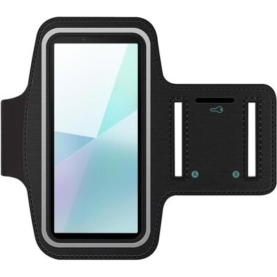 SmartFitness Sony Xperia 10 VI Handy Sport Armband, Smartphone Sportarmband, Schwarz SmartFitness Sony Xperia 10 VI Handy Sport Armband, Smartphone Sportarmband, Schwarz