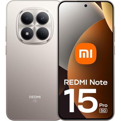 Xiaomi Redmi Note 15 Pro 5G (512 GB, Titanium color, 6.83", Dual SIM, 5G), Smartphone, Silber Xiaomi Redmi Note 15 Pro 5G (512 GB, Titanium color, 6.83", Dual SIM, 5G), Smartphone, Silber