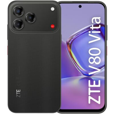ZTE V80 VITA 4/256GB BLACK (256 GB, Black, Midnight Black, 6.75", Hybrid Dual SIM, 4G), Smartphone, Schwarz ZTE V80 VITA 4/256GB BLACK (256 GB, Black, Midnight Black, 6.75", Hybrid Dual SIM, 4G), Smartphone, Schwarz