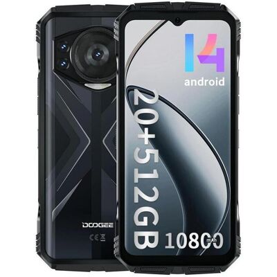 Doogee S118 (512 GB, Argent, 6.58", 4G), Smartphone, Silber Doogee S118 (512 GB, Argent, 6.58", 4G), Smartphone, Silber