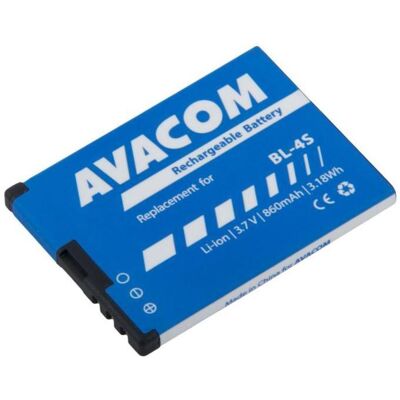 Avacom Baterie GSNO-BL4S-S860 do mobilu Nokia 3600 Slide, 2680 Li-Ion (náhrada BL-4S), Smartphone Akku Avacom Baterie GSNO-BL4S-S860 do mobilu Nokia 3600 Slide, 2680 Li-Ion (náhrada BL-4S), Smartphone Akku