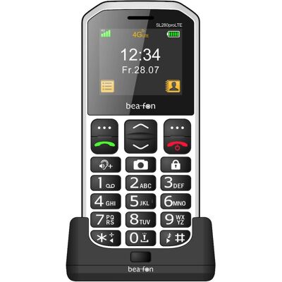 Bea-Fon SL280Pro LTE schwarz-weiss (2"), Tastenhandy, Weiss, Schwarz Bea-Fon SL280Pro LTE schwarz-weiss (2"), Tastenhandy, Weiss, Schwarz