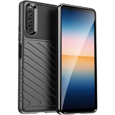 Screenguard Sony Xperia 10 IV SpaceCase Impact-Resistant Hülle (Sony Xperia 10 IV), Smartphone Hülle, Schwarz Screenguard Sony Xperia 10 IV SpaceCase Impact-Resistant Hülle (Sony Xperia 10 IV), Smartphone Hülle, Schwarz