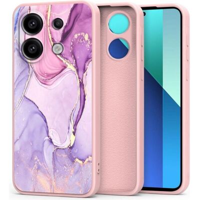 Tech-Protect Mobiili tagakaas Redmi Note 13 Marble (Xiaomi Redmi Note 13 4G), Smartphone Hülle, Violett, Pink Tech-Protect Mobiili tagakaas Redmi Note 13 Marble (Xiaomi Redmi Note 13 4G), Smartphone Hülle, Violett, Pink