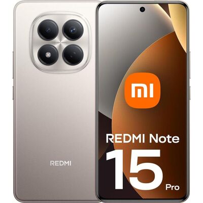 Xiaomi Redmi Note 15 Pro (256 GB, Titanium color, 6.77", Hybrid Dual SIM, 4G), Smartphone, Silber Xiaomi Redmi Note 15 Pro (256 GB, Titanium color, 6.77", Hybrid Dual SIM, 4G), Smartphone, Silber