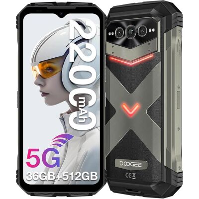 Doogee VMAX Plus (256 GB, 6.58", Dual SIM, 5G), Smartphone, Schwarz Doogee VMAX Plus (256 GB, 6.58", Dual SIM, 5G), Smartphone, Schwarz