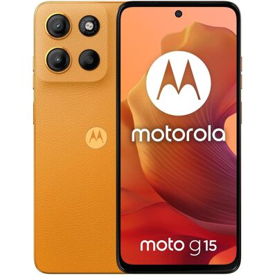 Motorola Moto G15 (256 GB, Orange, 6.72", Dual SIM, 4G), Smartphone, Orange Motorola Moto G15 (256 GB, Orange, 6.72", Dual SIM, 4G), Smartphone, Orange