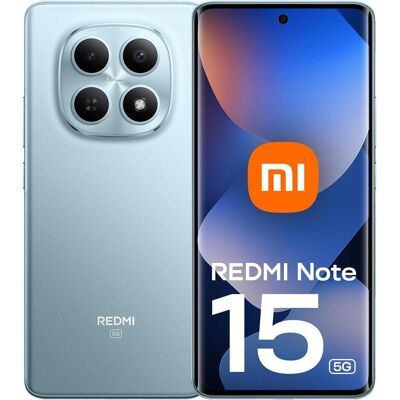 Xiaomi Redmi Note 15 (128 GB, Glacier Blue, 6.77", Hybrid Dual SIM, 5G), Smartphone, Blau Xiaomi Redmi Note 15 (128 GB, Glacier Blue, 6.77", Hybrid Dual SIM, 5G), Smartphone, Blau