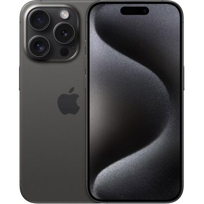Apple iPhone 15 Pro (128 GB, Black Titanium, 6.10", SIM + eSIM, 5G), Smartphone, Schwarz Apple iPhone 15 Pro (128 GB, Black Titanium, 6.10", SIM + eSIM, 5G), Smartphone, Schwarz