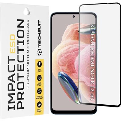Techsuit - ESD Glass - Xiaomi Redmi Note 12 4G / 12 5G / Poco X5 - Black (Xiaomi Poco X5, Xiaomi Redmi Note 12 5G), Smartphone Schutzfolie, Schwarz Techsuit - ESD Glass - Xiaomi Redmi Note 12 4G / 12 5G / Poco X5 - Black (Xiaomi Poco X5, Xiaomi Redmi Note 12 5G), Smartphone Schutzfolie, Schwarz