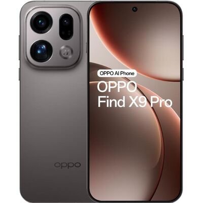 Oppo Find X9 Pro (512 GB, Titanium Charcoal, 6.78", Dual SIM, 5G), Smartphone, Grau Oppo Find X9 Pro (512 GB, Titanium Charcoal, 6.78", Dual SIM, 5G), Smartphone, Grau
