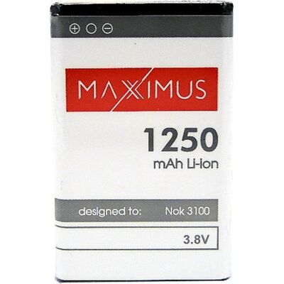Maxximus Batterie NOKIA 3100/3110 1250 LI-ION BL-5C, Smartphone Akku Maxximus Batterie NOKIA 3100/3110 1250 LI-ION BL-5C, Smartphone Akku
