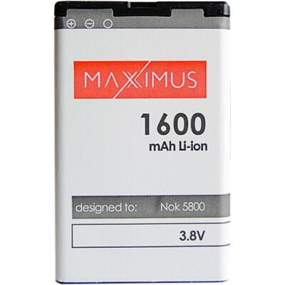 Maxximus Batterie NOKIA 5800/ LUMIA 520/c3/ ASHA 200/X6-00 1600 LI-IO, Smartphone Akku Maxximus Batterie NOKIA 5800/ LUMIA 520/c3/ ASHA 200/X6-00 1600 LI-IO, Smartphone Akku