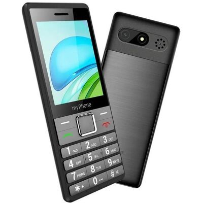 Myphone Handy 7340 (Silber) Dual-SIM 2,8" IPS 128 MB/48 MB/4G (2.80"), Tastenhandy, Schwarz, Silber Myphone Handy 7340 (Silber) Dual-SIM 2,8" IPS 128 MB/48 MB/4G (2.80"), Tastenhandy, Schwarz, Silber