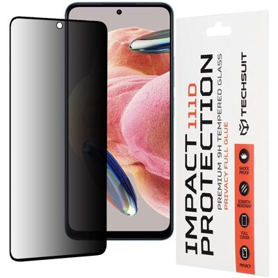 Techsuit - 111D Privacy Full Glue - Xiaomi Redmi Note 12 4G / 12 5G / Poco X5 - Black (Xiaomi Poco X5, Xiaomi Redmi Note 12 5G), Smartphone Schutzfolie, Schwarz Techsuit - 111D Privacy Full Glue - Xiaomi Redmi Note 12 4G / 12 5G / Poco X5 - Black (Xiaomi Poco X5, Xiaomi Redmi Note 12 5G), Smartphone Schutzfolie, Schwarz