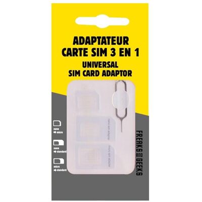 Freaks and Geeks Adattatore per SIM 3 in 1 F&G, Weiteres Smartphone Zubehör Freaks and Geeks Adattatore per SIM 3 in 1 F&G, Weiteres Smartphone Zubehör