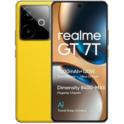 realme GT 7T (256 GB, Racing yellow, 6.80", Dual SIM, 5G), Smartphone, Gelb realme GT 7T (256 GB, Racing yellow, 6.80", Dual SIM, 5G), Smartphone, Gelb