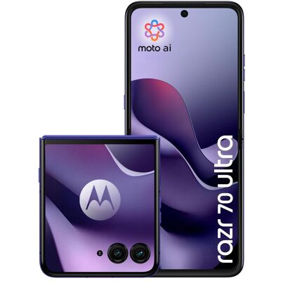 Motorola Razr 70 Ultra (512 GB, PANTONE Orient Blue, 6.96", Dual SIM, 5G), Smartphone, Blau, Violett Motorola Razr 70 Ultra (512 GB, PANTONE Orient Blue, 6.96", Dual SIM, 5G), Smartphone, Blau, Violett