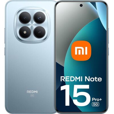 Xiaomi Redmi Note 15 Pro+ 5G (512 GB, Glacier Blue, 6.83", Dual SIM, 5G), Smartphone, Blau Xiaomi Redmi Note 15 Pro+ 5G (512 GB, Glacier Blue, 6.83", Dual SIM, 5G), Smartphone, Blau