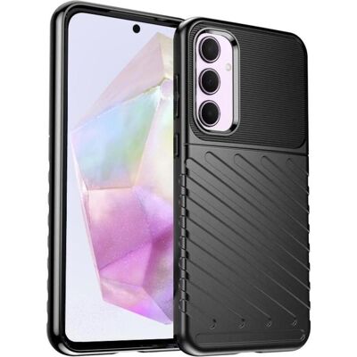 Screenguard Samsung Galaxy A35 5G SpaceCase Impact-Resistant Hülle (Samsung Galaxy A35), Smartphone Hülle, Schwarz Screenguard Samsung Galaxy A35 5G SpaceCase Impact-Resistant Hülle (Samsung Galaxy A35), Smartphone Hülle, Schwarz