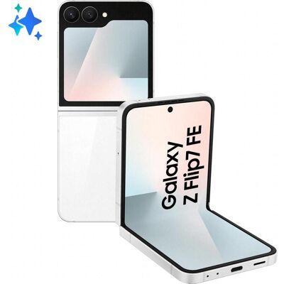 Samsung Galaxy Z Flip7 FE (256 GB, White, 6.70", SIM + eSIM, 5G), Smartphone, Weiss Samsung Galaxy Z Flip7 FE (256 GB, White, 6.70", SIM + eSIM, 5G), Smartphone, Weiss