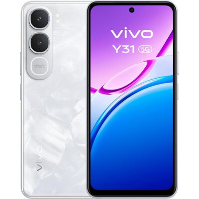 Vivo Y31 5G/6GB/256GB/Marble White (256 GB, Marble White, White, 6.72", 5G), Smartphone, Weiss Vivo Y31 5G/6GB/256GB/Marble White (256 GB, Marble White, White, 6.72", 5G), Smartphone, Weiss