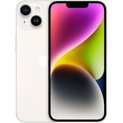 Apple iPhone 14 (256 GB, Starlight, 6.10", SIM + eSIM, 5G), Smartphone, Silber Apple iPhone 14 (256 GB, Starlight, 6.10", SIM + eSIM, 5G), Smartphone, Silber
