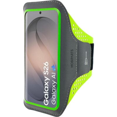 Mobiparts Comfort Fit Sport Armband Samsung Galaxy S26 Neon Green, Smartphone Sportarmband, Grün Mobiparts Comfort Fit Sport Armband Samsung Galaxy S26 Neon Green, Smartphone Sportarmband, Grün