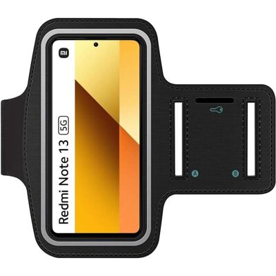 SmartFitness Xiaomi Redmi Note 13 5G Handy Sport Armband, Smartphone Sportarmband, Schwarz SmartFitness Xiaomi Redmi Note 13 5G Handy Sport Armband, Smartphone Sportarmband, Schwarz