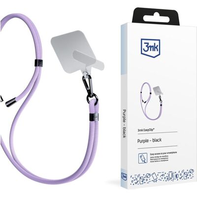 3MK EasyClip Purple (black) smycz do telefonu, Weiteres Smartphone Zubehör, Schwarz, Violett 3MK EasyClip Purple (black) smycz do telefonu, Weiteres Smartphone Zubehör, Schwarz, Violett