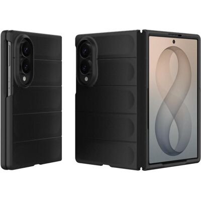 Screenguard CloudCase Samsung Galaxy Z Flip8 Hülle (Samsung Galaxy Z Fold8), Smartphone Hülle, Schwarz, Grau Screenguard CloudCase Samsung Galaxy Z Flip8 Hülle (Samsung Galaxy Z Fold8), Smartphone Hülle, Schwarz, Grau