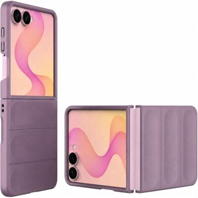 Screenguard CloudCase Samsung Galaxy Z Flip8 Hülle (Samsung Galaxy Z Flip8), Smartphone Hülle, Violett, Grau Screenguard CloudCase Samsung Galaxy Z Flip8 Hülle (Samsung Galaxy Z Flip8), Smartphone Hülle, Violett, Grau