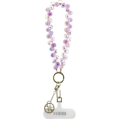 Guess Crystals with Charm Universal Hand Strap - pink, Weiteres Smartphone Zubehör, Pink Guess Crystals with Charm Universal Hand Strap - pink, Weiteres Smartphone Zubehör, Pink