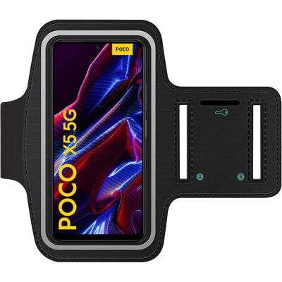 SmartFitness Xiaomi Poco X5 5G Handy Sport Armband, Smartphone Sportarmband, Schwarz SmartFitness Xiaomi Poco X5 5G Handy Sport Armband, Smartphone Sportarmband, Schwarz