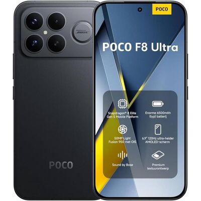 Xiaomi Poco F8 Ultra (256 GB, Black, 6.90", Dual SIM, 5G), Smartphone, Schwarz Xiaomi Poco F8 Ultra (256 GB, Black, 6.90", Dual SIM, 5G), Smartphone, Schwarz