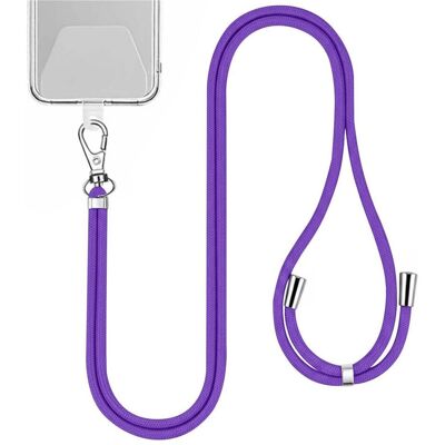 OEM Universal-Halsband für Handys violett, Handykette, Violett OEM Universal-Halsband für Handys violett, Handykette, Violett