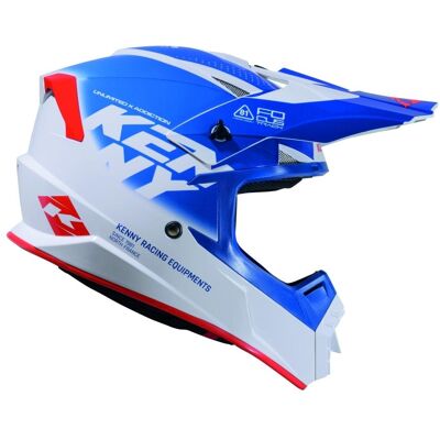 Kenny, Motorradhelm, Racing Helm Cross/Enduro-Strecke Grafik Focus Patriot Farbe Weiss/Blau/Rot Grösse L (L) Kenny, Motorradhelm, Racing Helm Cross/Enduro-Strecke Grafik Focus Patriot Farbe Weiss/Blau/Rot Grösse L (L)