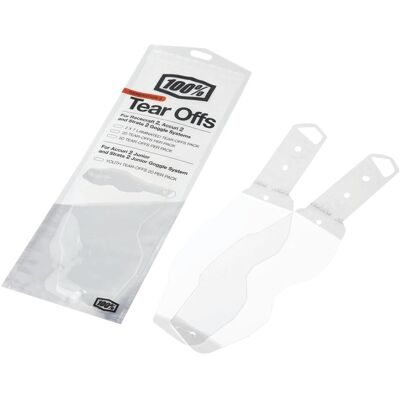 100%, Brillen Zubehör, RC2/AC2/ST2 Laminated Tear-Offs 2 x 7 PK 100%, Brillen Zubehör, RC2/AC2/ST2 Laminated Tear-Offs 2 x 7 PK
