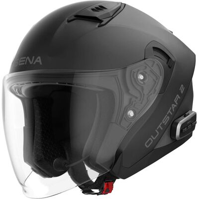 Sena, Motorradhelm, Outstar 2 Jethelm Matt-Schwarz L (L, 59 - 60 cm) Sena, Motorradhelm, Outstar 2 Jethelm Matt-Schwarz L (L, 59 - 60 cm)