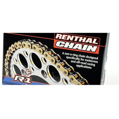 Renthal, Motorrad Zubehör, MX WORKS R1 Antriebskette 520-116L Glieder Renthal, Motorrad Zubehör, MX WORKS R1 Antriebskette 520-116L Glieder