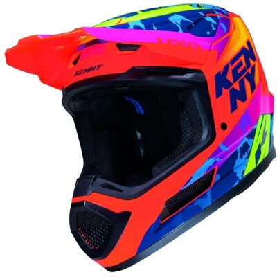 Kenny, Motorradhelm, Racing Helm Cross/Enduro Performance Ert Graphic + Socal Farbe Orange/Blau Grösse XS (XS, 53 - 54 cm) Kenny, Motorradhelm, Racing Helm Cross/Enduro Performance Ert Graphic + Socal Farbe Orange/Blau Grösse XS (XS, 53 - 54 cm)