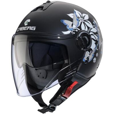 Caberg, Motorradhelm, RIVIERA V4X MIA Jethelm matt schwarz-weiss-grau-hellblau XXS (XXS) Caberg, Motorradhelm, RIVIERA V4X MIA Jethelm matt schwarz-weiss-grau-hellblau XXS (XXS)
