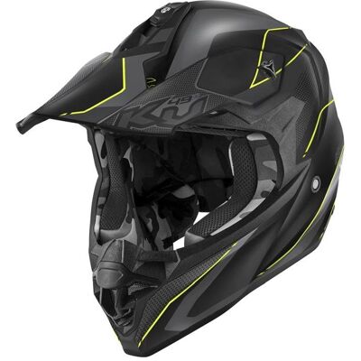 Kappa, Motorradhelm, Helm Kv49 Evo Chaser Cross Farbe Schwarz Grau Gelb Fluo Matt Grösse 60 / L (Ece 22r06 (L) Kappa, Motorradhelm, Helm Kv49 Evo Chaser Cross Farbe Schwarz Grau Gelb Fluo Matt Grösse 60 / L (Ece 22r06 (L)