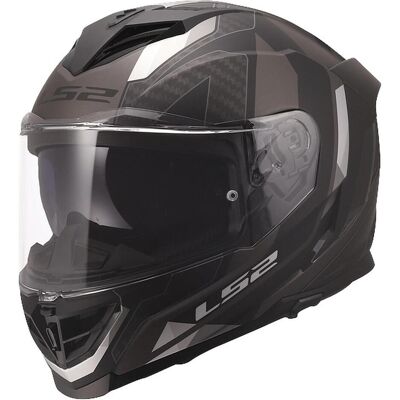 LS2, Motorradhelm, FF818 STORM III SPORTY Integralhelm matt schwarz-grau XXL (XXL, 63 - 64 cm) LS2, Motorradhelm, FF818 STORM III SPORTY Integralhelm matt schwarz-grau XXL (XXL, 63 - 64 cm)