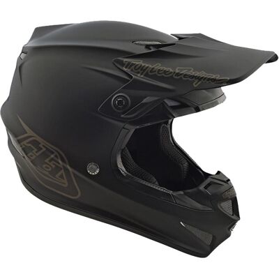 Troy Lee Designs Se4 Polyacrylite Midnight Jugend Motocross Helm - Schwarz L Troy Lee Designs Se4 Polyacrylite Midnight Jugend Motocross Helm - Schwarz L